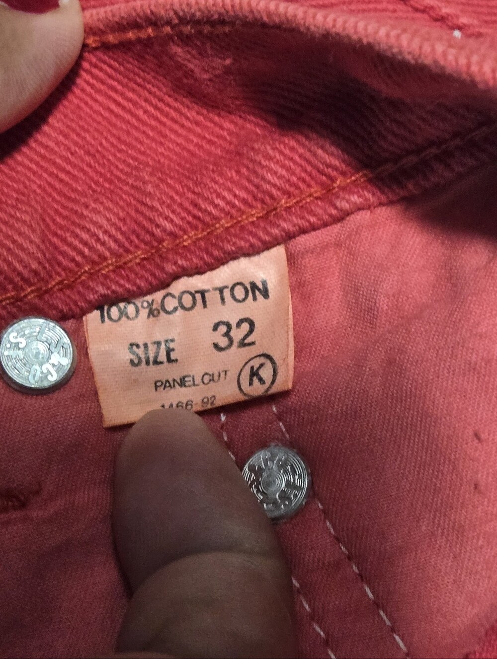 Levi's Men's Red Straight Jeans - Picture 5 of 13